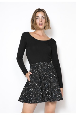 Falda mini negra constelacioness- Ropa mujer SusiSweetdress