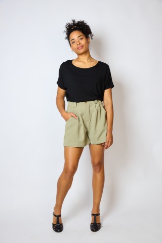Shorts beis oscuroo- Ropa mujer SusiSweetdress