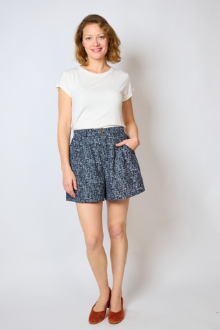 Shorts negro chispeado blanco- Ropa mujer SusiSweetdress
