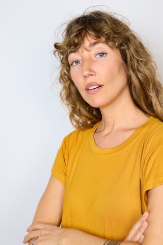 Camiseta básica SusiSweetdress ocre- Ropa mujer SusiSweetdress