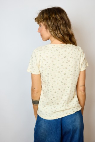 Camiseta básica SusiSweetdress beis con botones- Ropa mujer SusiSweetdress