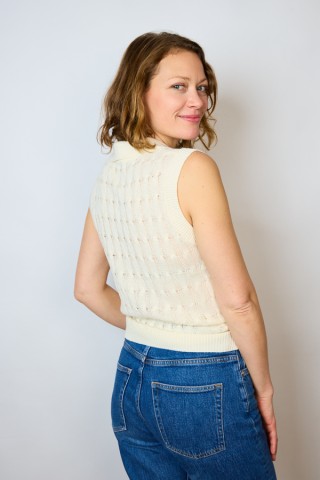 Camiseta básica SusiSweetdress beis polo- Ropa mujer SusiSweetdress