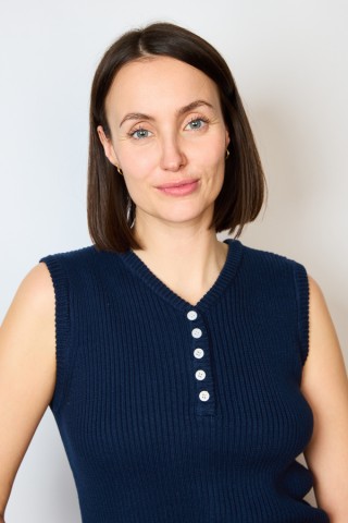 Camiseta básica SusiSweetdress azul marino botones- Ropa mujer SusiSweetdress