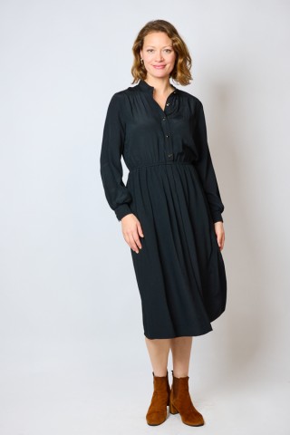 Vestido vintage negro ligero brillo - Ropa mujer vintage SusiSweetdress