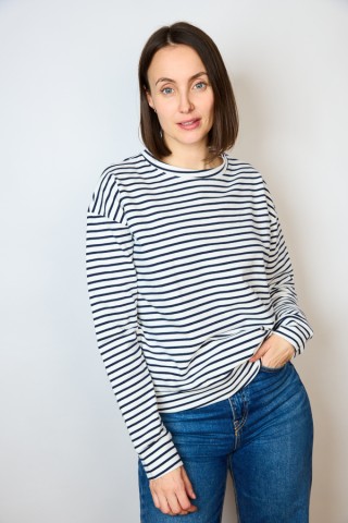 Jersey fino blanco marinero- Ropa SusiSweetdress