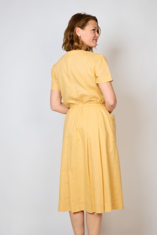 Vestido vintage ocre claro pastel - Ropa mujer vintage SusiSweetdress