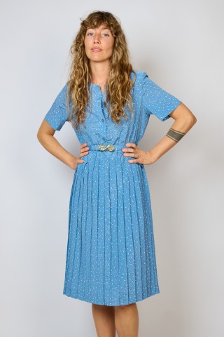 Vestido vintage azul claro pastel - Ropa mujer vintage SusiSweetdress