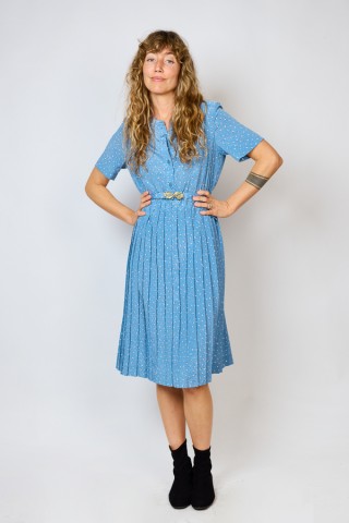 Vestido vintage azul claro pastel - Ropa mujer vintage SusiSweetdress