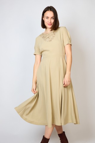 Vestido vintage champagne - Ropa mujer vintage SusiSweetdress