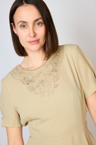 Vestido vintage champagne - Ropa mujer vintage SusiSweetdress