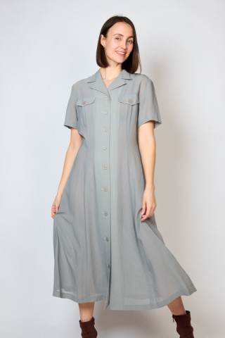 Vestido vintage gris vichy - Ropa mujer vintage SusiSweetdress