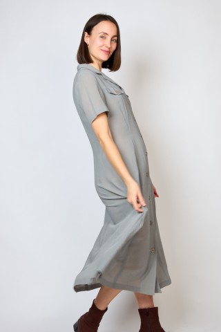 Vestido vintage gris vichy - Ropa mujer vintage SusiSweetdress