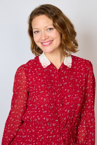 Vestido vintage rojo con estampado de florecitas - Ropa mujer vintage SusiSweetdress