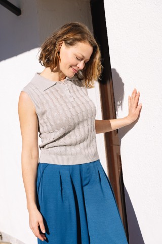 Pantalón palazzo azul - Ropa SusiSweetdress