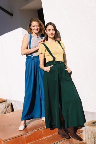 Pantalón palazzo azul - Ropa SusiSweetdress