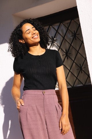 Pantalón palazzo rosa viejo - Ropa SusiSweetdress