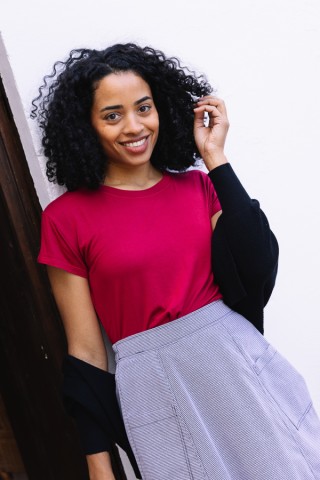 Falda vichy negro con bolsillos delanteros- Ropa mujer SusiSweetdress