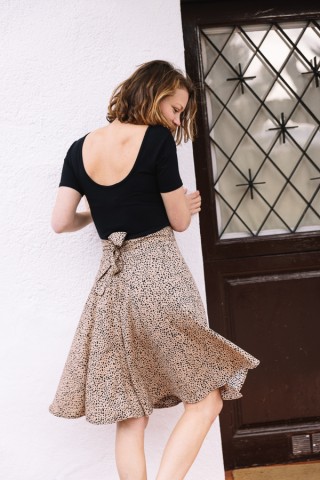 Falda cruzada midi animal print Ropa mujer SusiSweetdress