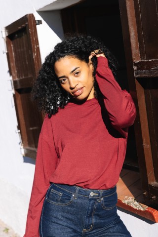 Jersey fino granate- Ropa SusiSweetdress