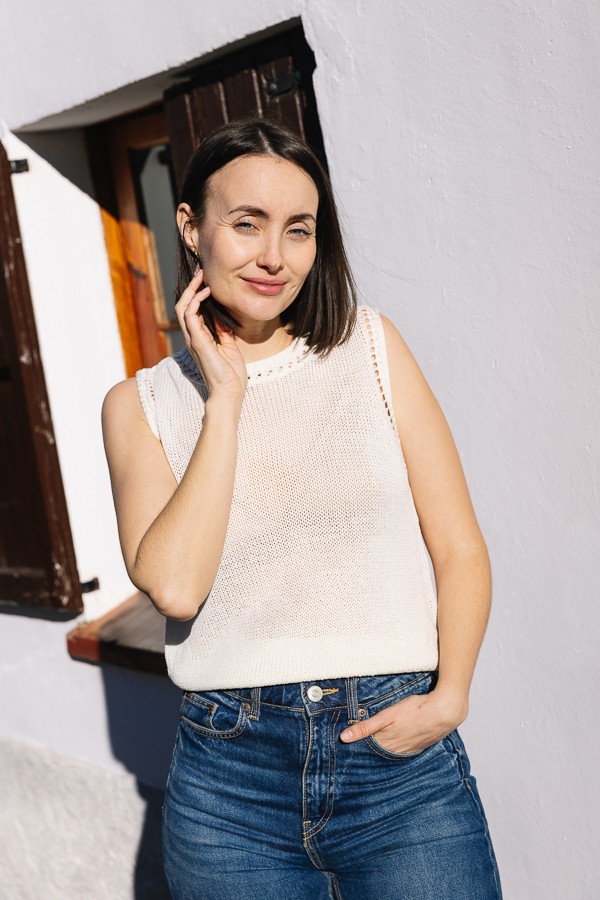 Camiseta básica SusiSweetdress beis- Ropa mujer SusiSweetdress