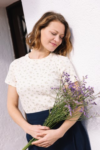 Camiseta básica SusiSweetdress beis con botones- Ropa mujer SusiSweetdress