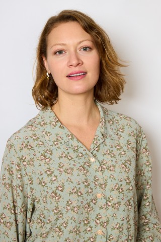 Camisa vintage gris con flores y hojas - Ropa mujer SusiSweetdress