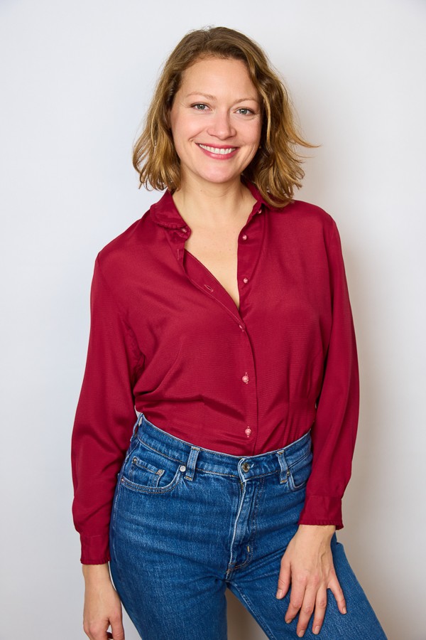 Camisa vintage rojo guinda - Ropa mujer SusiSweetdress