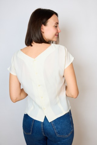 Camisa vintage blanca con encaje- Ropa mujer SusiSweetdress