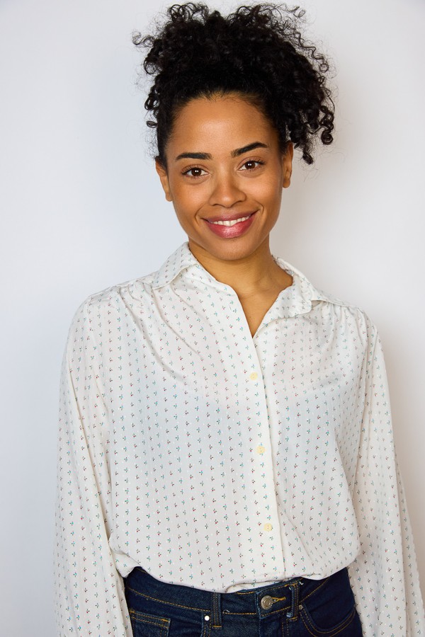 Camisa vintage blanca con florecitas diminutas- Ropa mujer SusiSweetdress