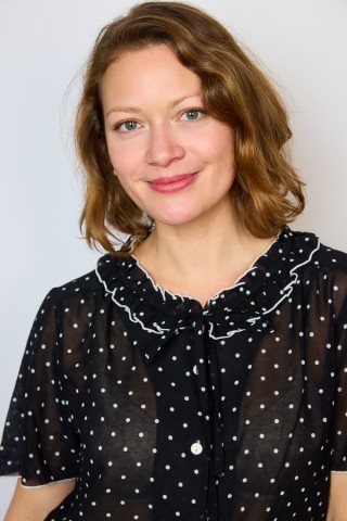 Camisa vintage negra con lunares blancos- Ropa mujer SusiSweetdress