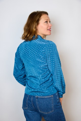 Camisa vintage azul celeste- Ropa mujer SusiSweetdress