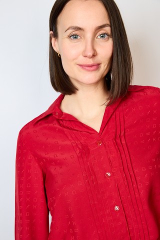 Camisa vintage roja- Ropa mujer SusiSweetdress