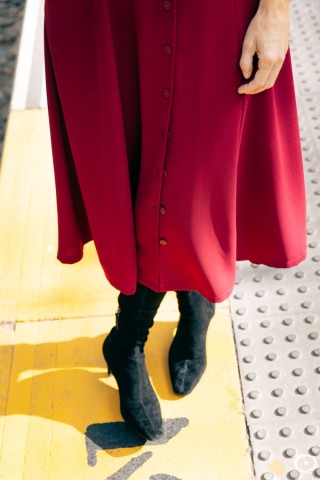 Vestid rojo con tirantes- Colección SusiSweetdress