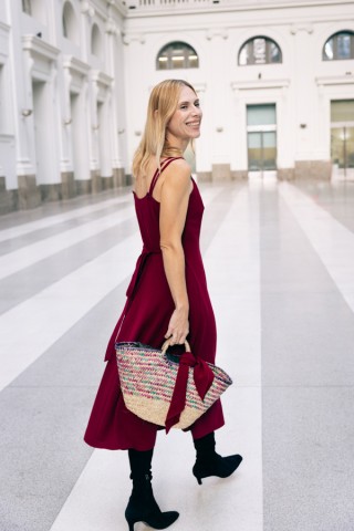 Vestid rojo con tirantes- Colección SusiSweetdress