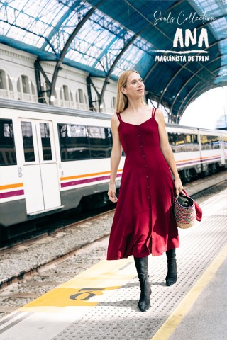 Vestid rojo con tirantes- Colección SusiSweetdress