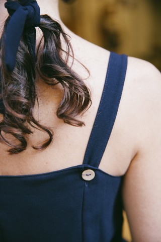 Mono azul marino tirantes- Colección SusiSweetdress