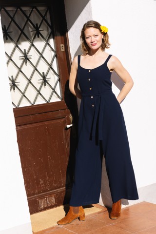 Mono azul marino tirantes- Colección SusiSweetdress