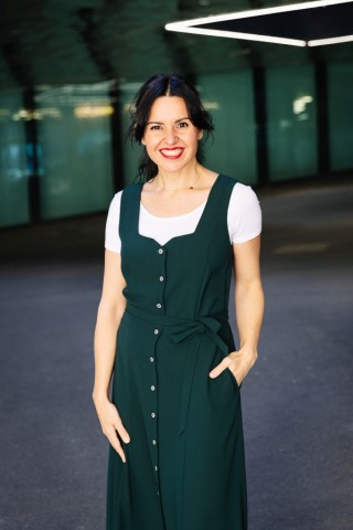 Vestid verde bosque con tirantes- Colección SusiSweetdress