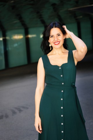 Vestid verde bosque con tirantes- Colección SusiSweetdress