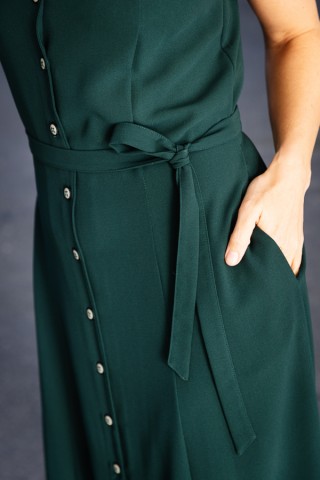 Vestid verde bosque con tirantes- Colección SusiSweetdress