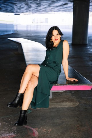 Vestid verde bosque con tirantes- Colección SusiSweetdress