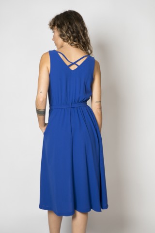 Vestid largo azul mar- Colección SusiSweetdress