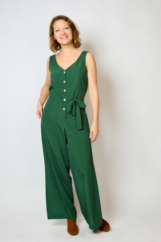 Mono verde con puntitos blancos- Colección SusiSweetdress