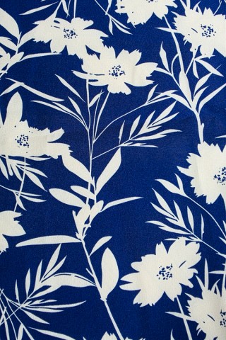 Pañuelo azul con flores blancas -Complementos SusiSweetdress