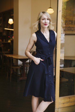 Vestido azul marino, Anna- Colección SusiSweetdress