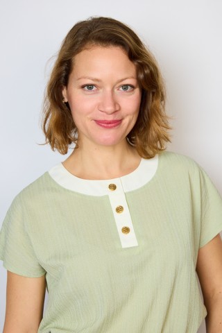 Camisa vintage verde claro con cuello blanco- Ropa mujer SusiSweetdress