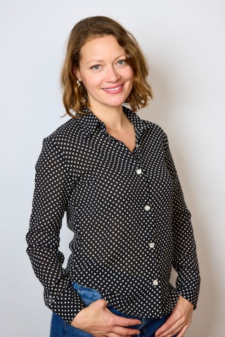 Camisa vintage negra con lunares blancos- Ropa mujer SusiSweetdress