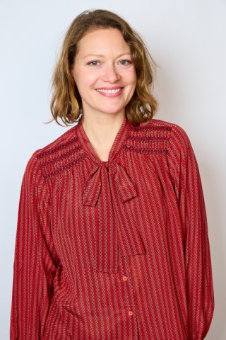 Camisa vintage roja estampado en zig-zag- Ropa mujer SusiSweetdress