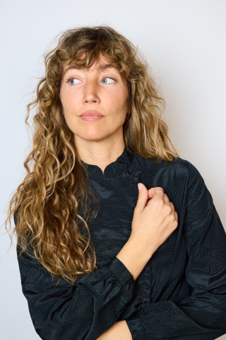 Camisa vintage negra doble botonadura- Ropa mujer SusiSweetdress