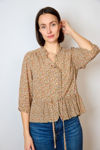 Camisa vintage estampado floral pequeño- Ropa mujer SusiSweetdress